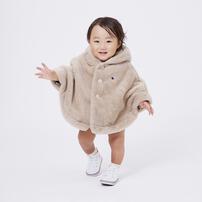POLO BCS ボア ケープ ベージュ×FREE MC ベビーザらス限定