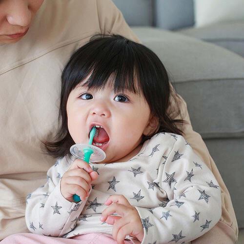 親子で乳歯ケア 乳歯ブラシ レッスン段階3 2本入り