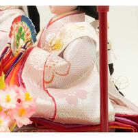 【雛人形】ケース親王飾り「舞桜刺繍アクリル」（322598）
