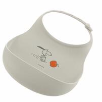 Richell リッチェル ピーナッツコレクション 食べこぼしキャッチしやすいお食事スタイFS (ライトグレー) ベビーザらス限定