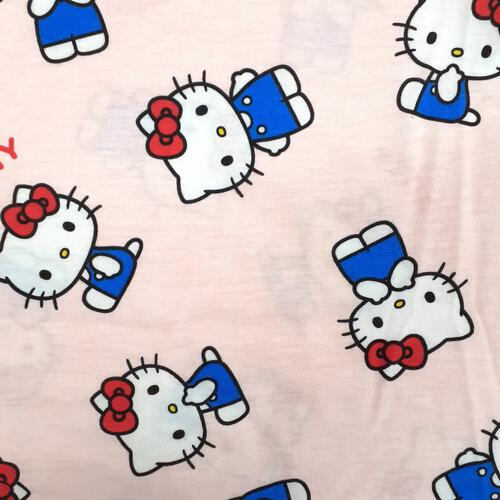 SANRIO サンリオ ハローキティ 天竺長袖パジャマ＋半袖Ｔシャツセット パジャマ ピンク&times;120cm ベビーザらス限定