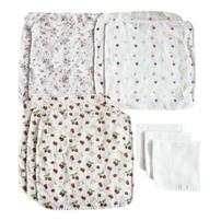 10枚組ガーゼハンカチ ピンクセット ピンク&times;フリー  ベビーザらス限定