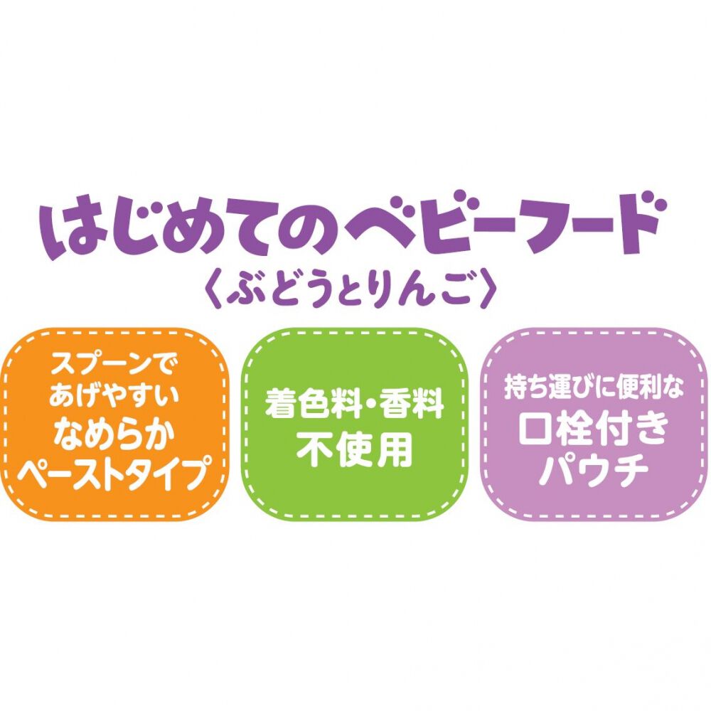 森永 はじめてのベビーフード ぶどうとりんご 【離乳食 ベビーフード