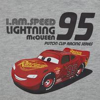 Disney ディズニー カーズ 長袖Tシャツ 天竺 グレー&times;100cm ベビーザらス限定
