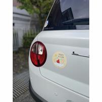 セーフティーサイン マグネット (くまのプーさん) カーアクセサリー 付けはずし簡単 ベビーインカー