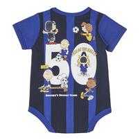 SNOOPY 半袖ボディスーツ サッカー スヌーピー ブルー&times;80cm ベビーザらス限定