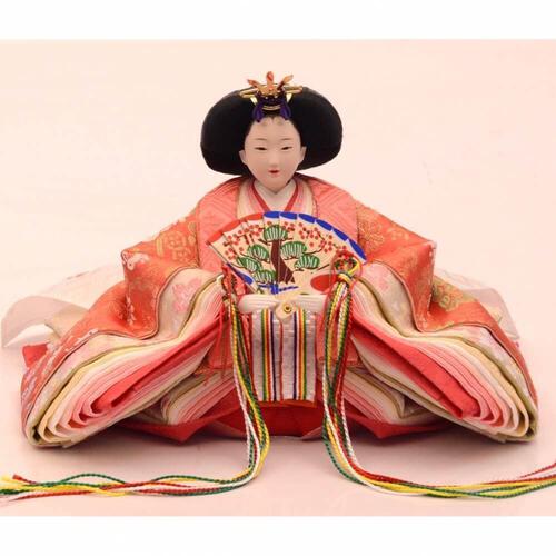 【雛人形】収納飾り 親王飾り「桜刺繍格子屏風けやき塗」 (605841)ひな人形 ひな祭り おしゃれ トイザらス・ベビーザらス限定【メーカー直送】