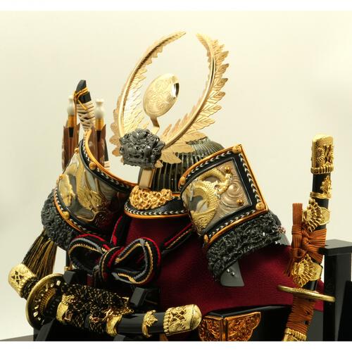 【五月人形】兜ケース飾り「徳川家康金彩龍」（538111）トイザらス・ベビーザらス限定【メーカー直送】