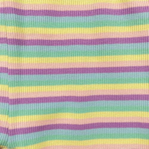 ベビーザらス限定　sophitica デイリーパンツ ボーダーリブレギンス(ピンク&times;100cm)