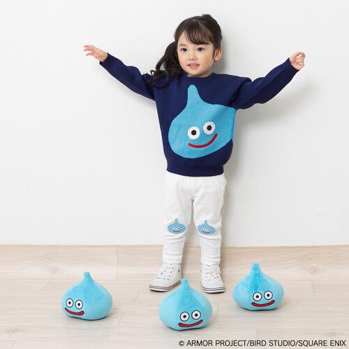 ドラクエベビー＆キッズ セーター スライム(ネイビー&times;約95cm)