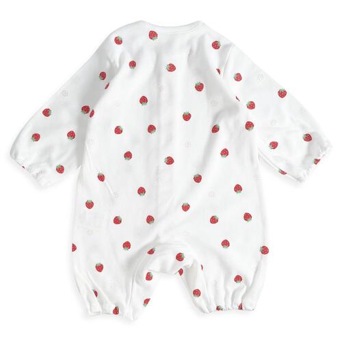 日本製ちびオール スムス イチゴ柄 ナチュラル×50-60cm ベビーザらス限定