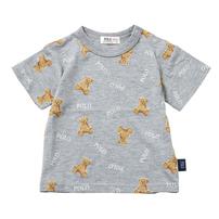 POLO BCS クマ総柄Ｔシャツ グレー&times;120cm ベビーザらス限定