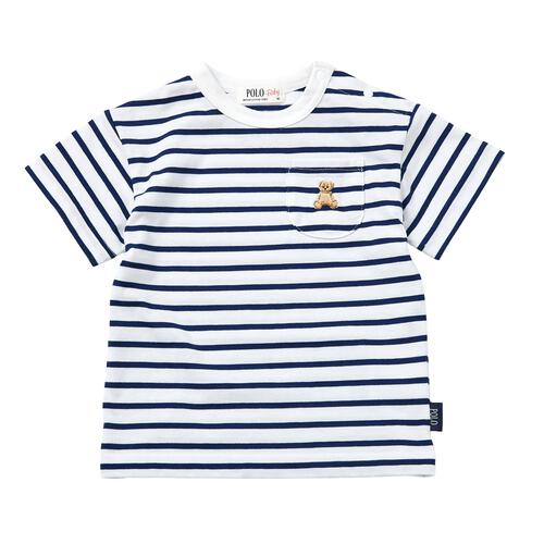 POLO BCS 半袖ボーダーＴシャツ ネイビー&times;90cm ベビーザらス限定 赤ちゃん 出産準備 出産祝い ベビー服 子供服