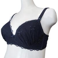 Petit jouet for maternity プティジュエット ベベシェリ 授乳ブラ リボン(ネイビー×L MU) ベビーザらス限定