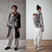 カーメイト エールベベ ベビーキャリア スリー (ニュアンスグレー) 抱っこ紐 対面抱き おんぶ 前向き抱き 重さ分散エアリーショルダー機能 洗濯機可 新生児～15.0kg以下