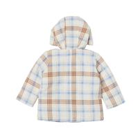 RAT-A-TATR ラッタッター ダッフルコート 中綿 チェック ナチュラル×80cm