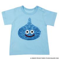 ドラクエベビー＆キッズ 半袖Tシャツ スパンコール ブルー ブルー&times;120cm