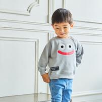 ドラクエベビー＆キッズ スウェットシャツ メタルスライム(グレー×80cm)