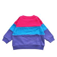 【Champion】長袖切替トレーナー パープル×130cm ベビーザらス限定