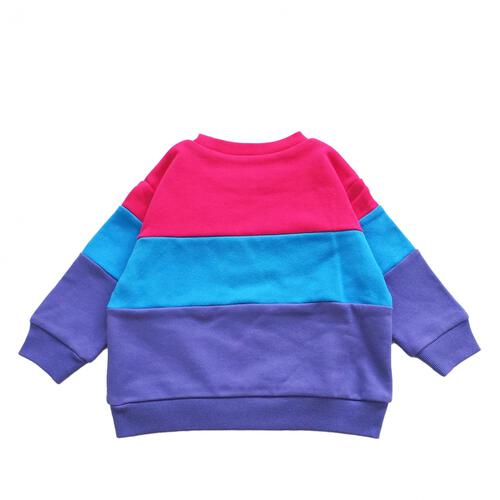 【Champion】長袖切替トレーナー パープル×130cm ベビーザらス限定