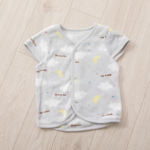 パジャマベスト フリース 雲柄 グレー×80-95cm ベビーザらス限定