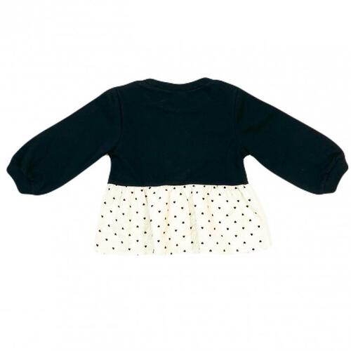 sophitica 裏毛裾フリル切り替えトレーナー ブラック×80cm ベビーザらス限定