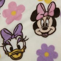 Disney ディズニー 珊瑚フリースパジャマ ミニー 総柄 ピンク&times;95cm