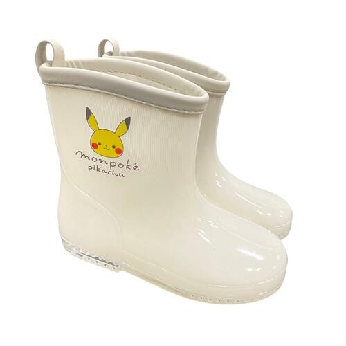 monpoke モンポケ レインブーツ ピカチュウ(ベージュ×15cm 