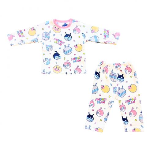 ANPANMAN アンパンマン あったかフリースパジャマ 総柄 ピンク×95cm