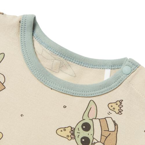 Disney ディズニー スターウォーズ 半袖ボディスーツ 総柄 グローグー ベージュ&times;80cm ベビーザらス限定 赤ちゃん 出産準備 出産祝い ベビー服 子供服