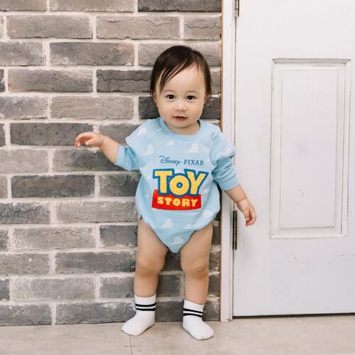 ディズニー 長袖さがらボディスーツ ドッカン トイストーリー(サックス×80cm) ベビーザらス限定