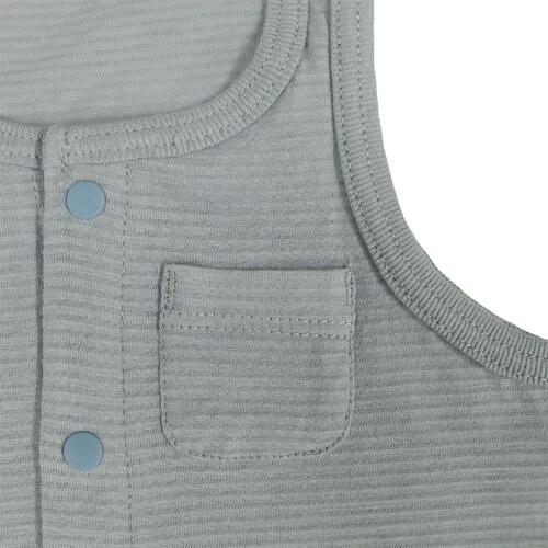 2枚組涼感袖なし前開きロンパース肌着 シースルー 車 ブルー&times;80cm ベビーザらス限定