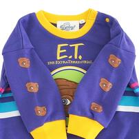 【Welcome to the Universe Baby × chimajiro0730さん】ET 長袖ダルマボディスーツ パープル×70cm