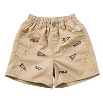 POLO BCS ロゴクマ総柄ハーフパンツ ベージュ&times;110cm  ベビーザらス限定
