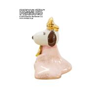 スヌーピー＆ベル 磁器ひな人形（183234）雛人形 間口17cm お雛さま お雛様 親王飾り ミニ  コンパクト かわいい【メーカー直送】