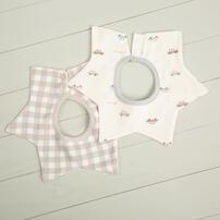 360度スタイ 2枚組 車柄(ベージュ×Free) ベビーザらス限定