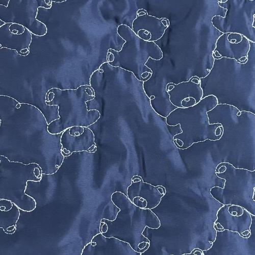 ジャンプスーツ くまみみ クマ柄 ネイビー×80cm