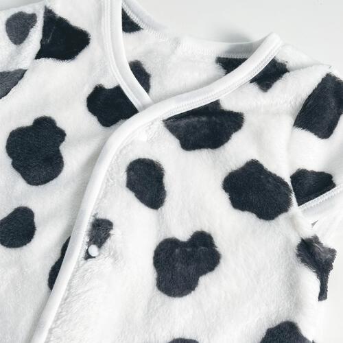 パジャマベスト フリース 牛柄 ブラック×80-95cm ベビーザらス限定
