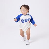 MLB ラグランボディスーツ ドジャース ブルー×80cm ベビーザらス限定