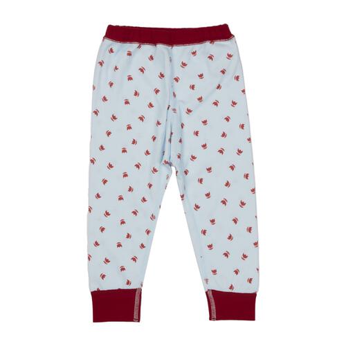 【FirstCloset×mioさん】 長袖ボディスーツ レギンス付き スムス サックス×70-80cm ベビーザらス限定