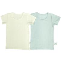 半袖シャツ肌着 2枚組 ふわりタッチ ホワイト×90cm ベビーザらス限定