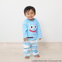 ドラクエベビー＆キッズ フリースパジャマ スライム(ブルー×約100cm) ベビーザらス限定