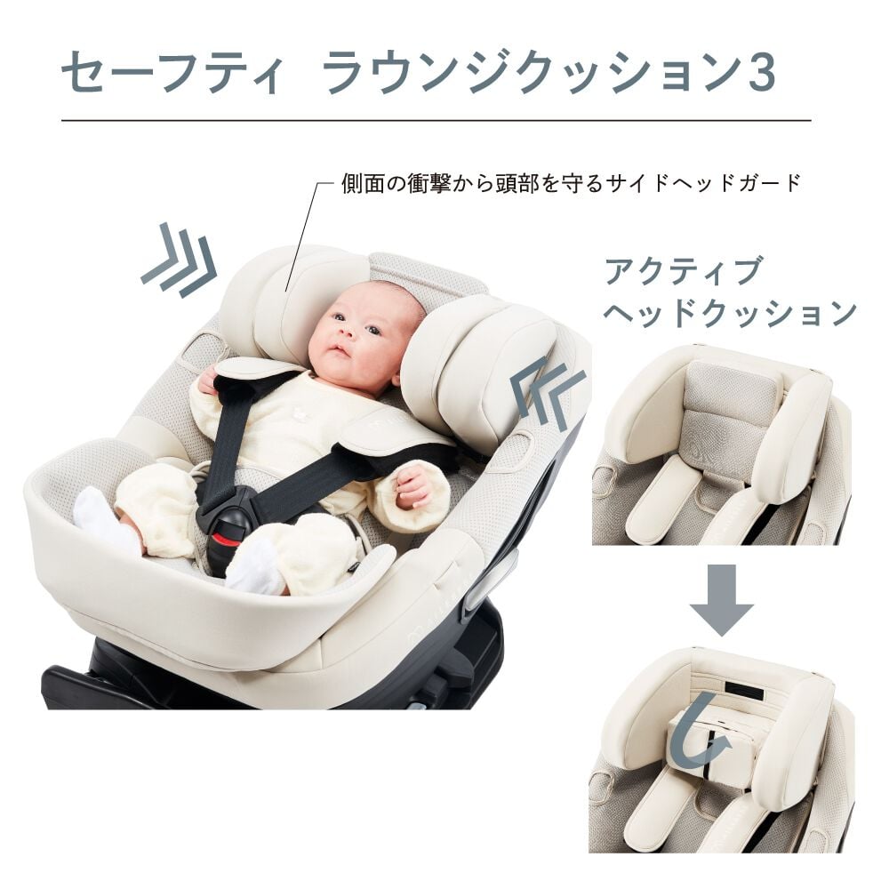 カーメイト エールベベ クルットスライドF(オフホワイト