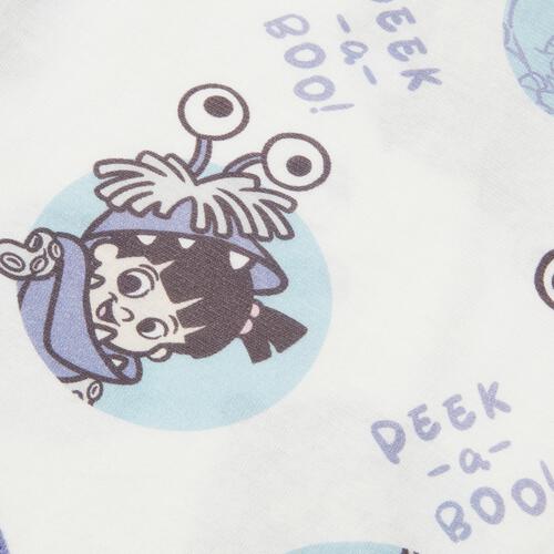 ディズニー 半袖ボディスーツ 総柄 ブー ホワイト&times;70cm