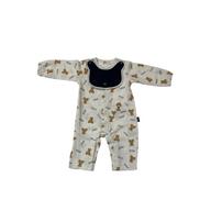 POLO BCS クマ型スタイ付きロンパース ナチョラル×60-70cm ベビーザらス限定