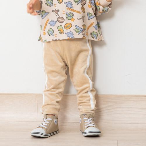 COJIKA 10分丈デイリーパンツラインイリ ストレッチベロア ベージュ&times;95cm ベビーザらス限定