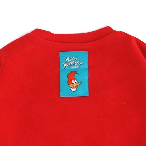 【Welcome to the Universe Baby × chimajiro0730さん】ウッドペッカー 長袖ダルマボディスーツ レッド×70cm