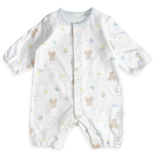 日本製ちびオール スムス くま柄 ナチュラル&times;50-60cm