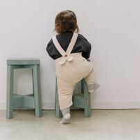 BUDDYLEE オーバーオール ニットコール ベージュ×90cm ベビーザらス限定