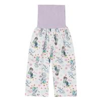 Disney ディズニー 半袖パジャマ アナと雪の女王 総柄 腹巻付き パープル&times;110cm